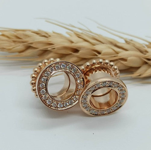 Solid Gold Flesh Tunnels - Various Designs